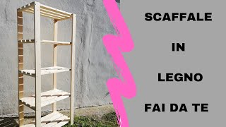 Scaffale in legno fai da te  Come realizzare uno scaffale fai da te [upl. by Alten]