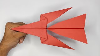 How To Make Paper Rocketeasy and simple paper rocket viralvideo papercraft rocket plane [upl. by Rivkah]