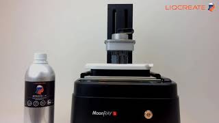 Liqcreate StrongX resin on Sprintray Moonray resin 3Dprinter Timelapse [upl. by Wing]