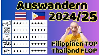 Auswandern 2025  Der Vergleich von Thailand und Philippinen [upl. by Jaban]