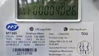 3phase meter display reading [upl. by Herbie]