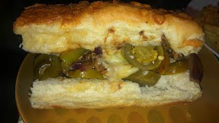 philly cheese steak recipe  ساندوتش ستيك بالجبنة فيليه [upl. by Eva]