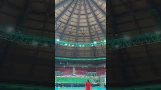 The SKYBALL This was insane and tough to pass volleyball usavolleyball skyball [upl. by Karlow457]