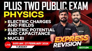 Plus Two Public Exam  Physics  Express Revision  Xylem Plus Two [upl. by Aicissej201]