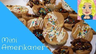 Amerikaner backen  Mini Amerikaner zum Fasching  Karneval [upl. by Gnehc]