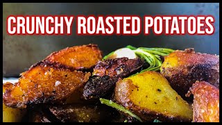 Crunchy Roasted Potatoes  Oven Roasted Potatoes Recipe [upl. by Ydnat]