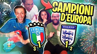 SIAMO CAMPIONI DEUROPA REACTION INGHILTERRA  ITALIA EURO 2020 [upl. by Nanny]