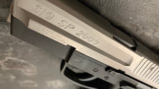 SIG PRO 9mm  SP 2009  Review and Field Strip [upl. by Remy610]