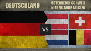 DEUTSCHLAND vs ÖSTERREICH SCHWEIZ NIEDERLANDE BELGIEN  Wer hat das besseren Militär 2018 [upl. by Allemap677]