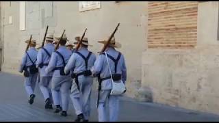 Homenaje con honores militares en Valencia al requenense Loreto Gallego [upl. by Nevak983]