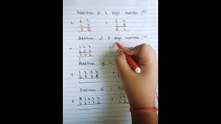 Addition learn english and quickly of 2 digit 3 digit 4 digit and 5 digit for class Ukg to 2 maths [upl. by Nraa226]