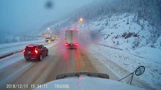 Descending The Smasher  Coquihalla Highway  Highway Thru Hell  Horrible Conditions [upl. by Rayner]