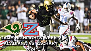 Acadiana vs Zachary  Epic Louisiana High School Showdown [upl. by Grizel520]