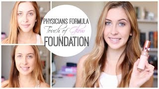 Physicians Formula Touch of Glow Foundation Review [upl. by Odlaumor84]