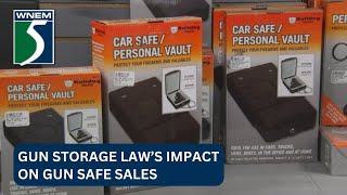 Gun lock sales since effect of safe storage law [upl. by Wojak386]