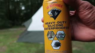 Waterproof Your Tent with Silicone Spray [upl. by Rodablas]