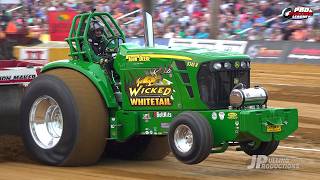 Tractor Pulling 2024 Super Farm Tractors pulling in Evansville IN at the Vanderburgh County Fair [upl. by Erelia]