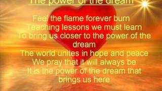 The power of the dream lyrics [upl. by Ashling]