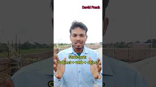 How to speak correct english☺structureSVO english shortvideo youtubeshorts learningtricks [upl. by Idner]