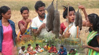 mouse coocking santali traditional foodgudu sendra [upl. by Cavanaugh217]