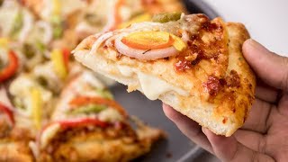 Cheese Burst Pizza Recipe  Homemade Dominos Restaurant Style  CookingShooking [upl. by Eel]