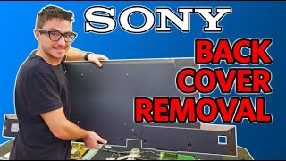 Sony XBR55X850D and XBR65X850D Back Cover Removal [upl. by Aicitan156]