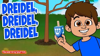 Dreidel Dreidel Dreidel with Lyrics  Hanukkah Childrens Song by The Learning Station [upl. by Morse]