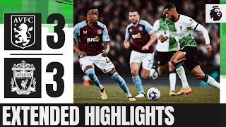 First Premier League Goal for Quansah  Extended Highlights  Aston Villa 33 Liverpool [upl. by Memberg405]