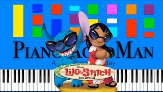 Lilo amp Stitch Theme Song Slow Easy Medium Piano Tutorial 4K [upl. by Crescentia]