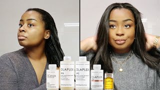 MES PRODUITS INDISPENSABLES POUR CHEVEUX CREPUS  Lissage brésilien cheveux crépus et soins Olaplex [upl. by Ermentrude]