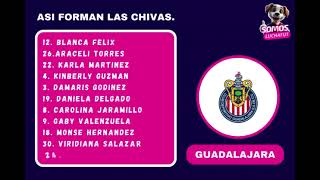 Alineación del rebaño sagrado  LAS CHIVAS Chivas LigaMx Rebaño FutFem reels reel Mexico [upl. by Valoniah380]