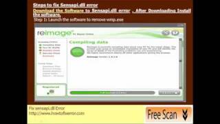Guide to fix sensapidll Error [upl. by Googins]