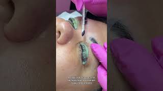 Aplicando tintura Lash lifting  vídeo completo [upl. by Yeltihw]