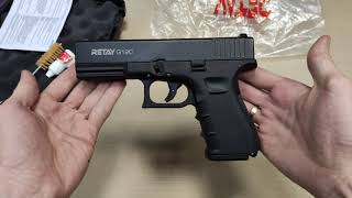 Стартовый пистолет Retay G19C Black [upl. by Llertnahs]