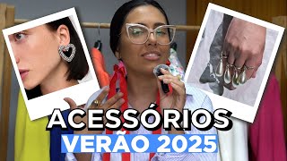 TENDÊNCIA DE ACESSÓRIOS VERÃO 2025  Brincos Colares Braceletes [upl. by Etessil]