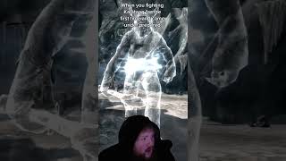 Fighting Karstaag for the first time is very unexpected skyrim ytshorts gaming caseoh memes [upl. by Lebasiram564]