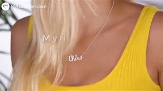 MyNameNecklace  Name Necklace Made for you [upl. by Sennahoj]