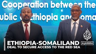 Ethiopia signs agreement to use Somaliland’s Red Sea port [upl. by Tutankhamen134]