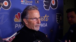 129 PHI vs COL Postgame John Tortorella [upl. by Eboj]