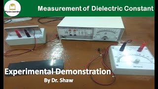 Measurement of dielectric constant  dielectric constant experiment [upl. by Nod]