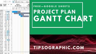 Google Sheets Project Plan Gantt Chart Template ► Free Download [upl. by Bohlin]