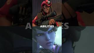 Sniper vs Widowmaker shorts vsbattles tf2 ow2 [upl. by Esmerolda]