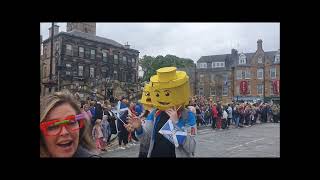 Linlithgow Marches 2022 1100am Procession from Cross [upl. by Aguste]