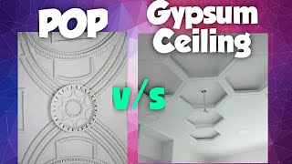 Gypsum Boards or POP Plaster of Paris  Which False Ceiling Material is Better  What to Choose [upl. by Thalassa]