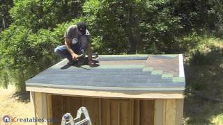 How To Build A Lean To Shed  Part 7  Roofing Install [upl. by Ymma]