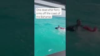 One dead after footage captures tourist ferry sinking [upl. by Asetal]