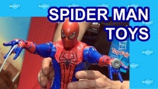 SpiderMan Toys New York Toy Fair Preview [upl. by Monson]