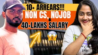 From 10 Arrears to 40Lakhs Salary😳🔥 ECE To Coding Journey [upl. by Aryl]