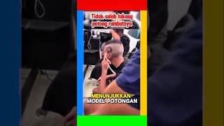 TUKANG CUKUR RAMBUTNYA TIDAK SALAH kocak ngakak shorts [upl. by Leehar223]