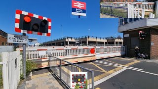 Unique Sliding Gates at Redcar Level Crossing North Yorkshire [upl. by Lathrope125]